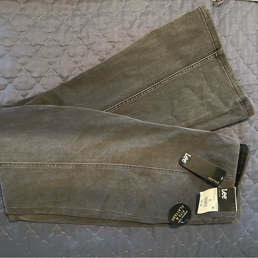 Lee Gray Flare Pull On Jeans